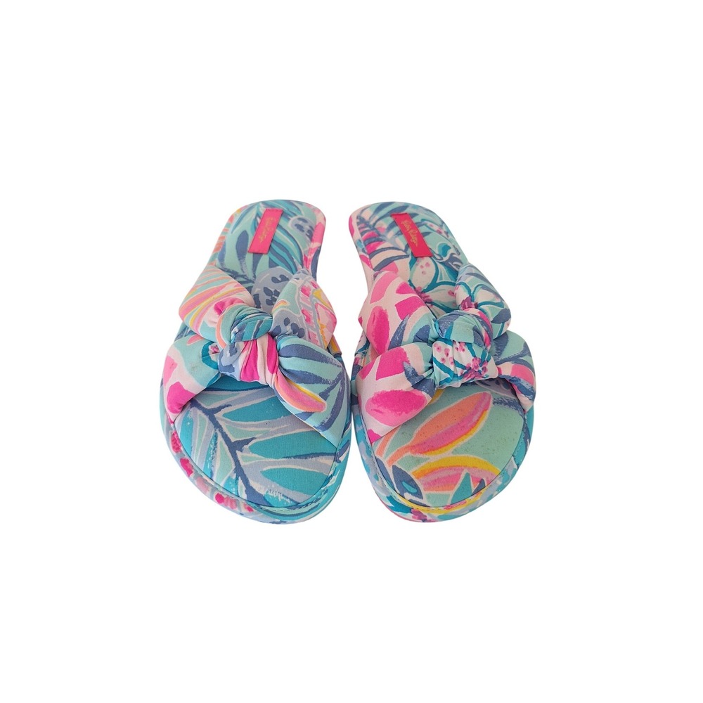 Lilly Pulitzer My Little Peony‎ Terry Slippers Size 9.5